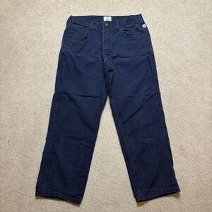 Tyndale FR Carpenter Pants Mens 34x29.5 Blue Flame Resistant Arc Rated Work USA